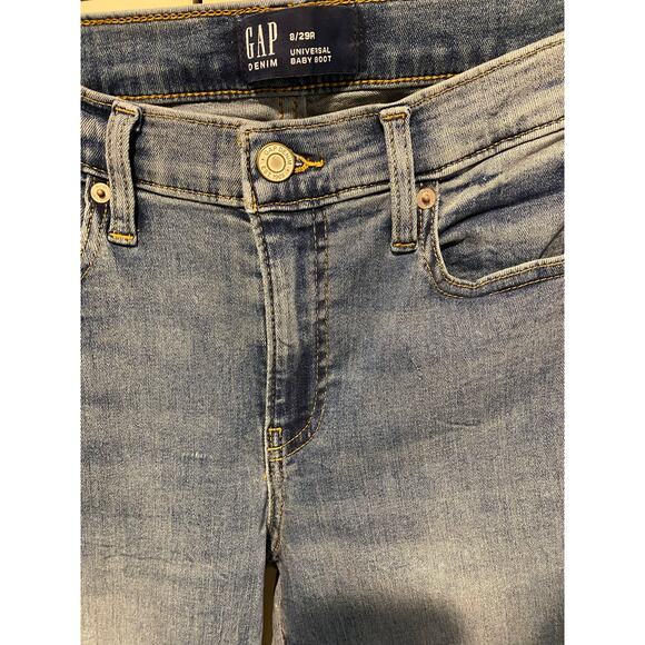 NWT Gap Mid Rise Universal Baby Boot Jeans US 8/29 Regular Medium Blue Wash - Picture 7 of 15